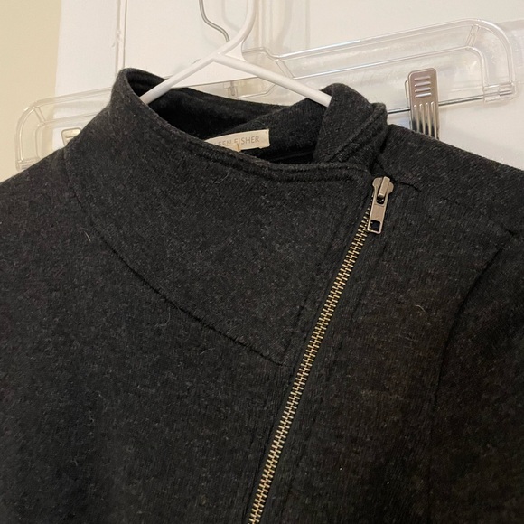 Eileen fisher size XS wool zip up coat jacket - Picture 2 of 10